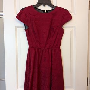 Burgundy dress